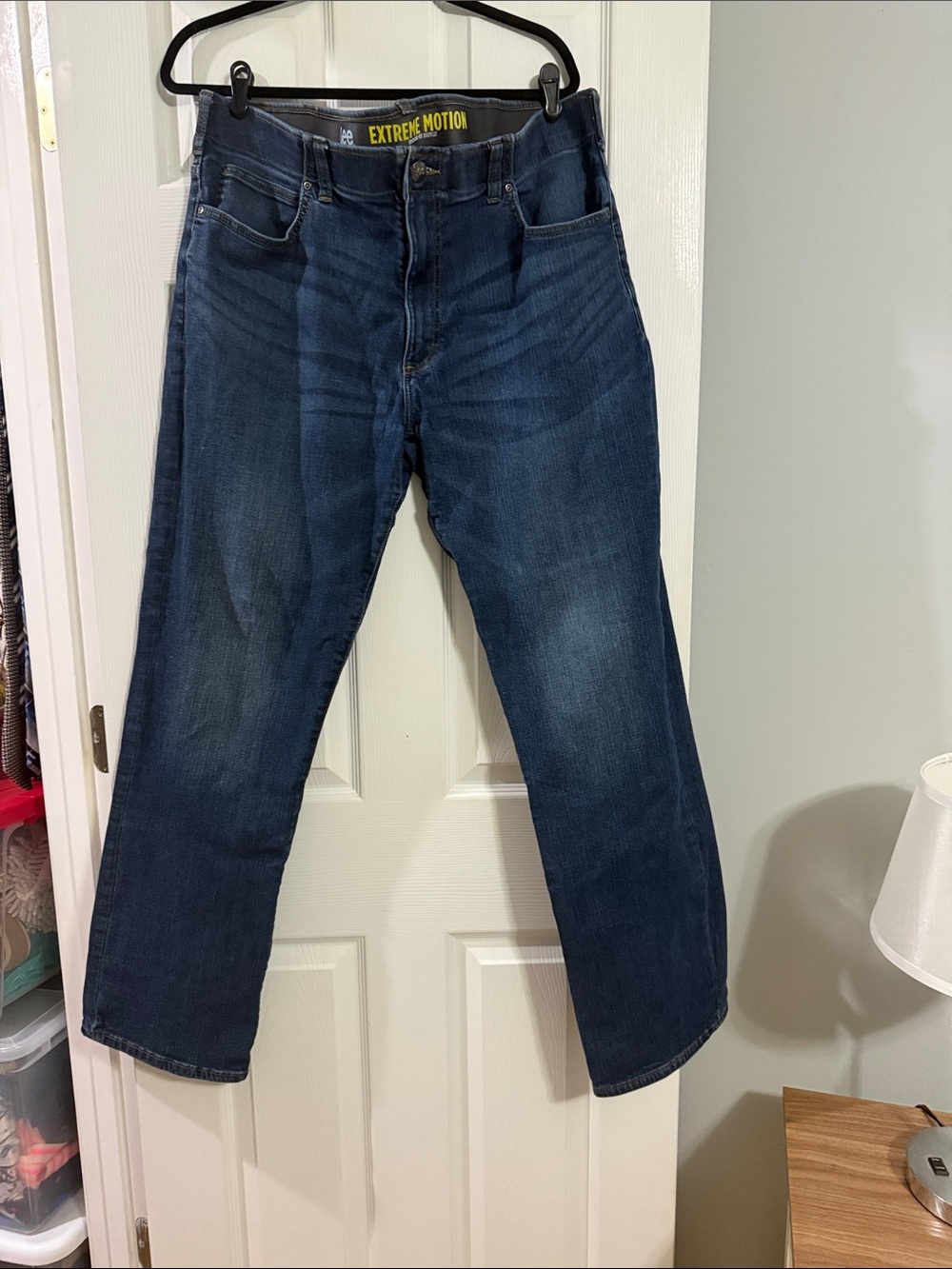 Lee Men's Dark Blue Relaxed Fit Jeans